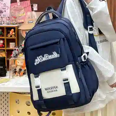 醇龙 减负书包大容量多隔层百搭背包书包 尼龙 双肩包 常规 男女同款情侣款 多色