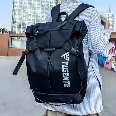 茵初 大容量运动训练篮球背包休闲旅行书包 牛津布 双肩包 常规 男女同款情侣款 多色