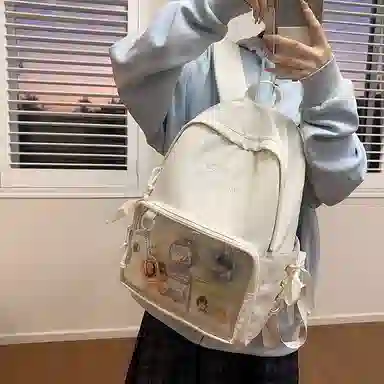 醇龙 二次元卡通 尼龙 双肩包 女款 多色