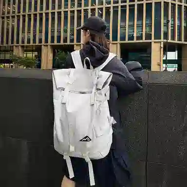 醇龙 大容量篮球潮牌运动旅行背包旅游包 牛津布 双肩包 常规 男女同款情侣款 黑色/灰色