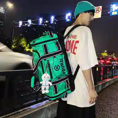 醇龙 多功能大容量轻便 尼龙 旅行包 男女同款情侣款 黄/卡其/粉/黑/白/青绿/蓝