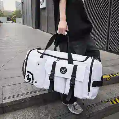 醇龙 大容量多功能干湿分离带独立鞋仓 牛津布 旅行包 男女同款情侣款 黑/黄/灰/白/紫/粉/青绿/桔红