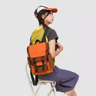 醇龙 户外轻便大容量背包百搭撞色旅行校园 尼龙 双肩包 常规 男女同款情侣款 多色