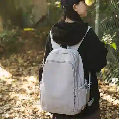 醇龙 书包韩版时尚纯色轻便大容量百搭旅行背包潮 尼龙 双肩包 常规 男女同款情侣款 多色