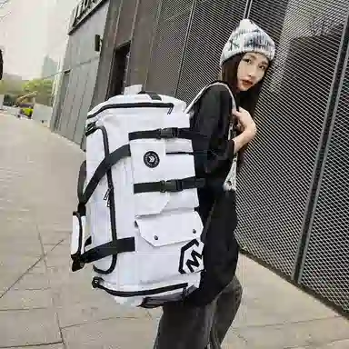 醇龙 大容量多功能干湿分离带独立鞋仓 牛津布 旅行包 男女同款情侣款 黑/黄/灰/白/紫/粉/青绿/桔红