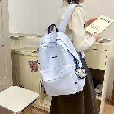 醇龙 原宿潮流简约小众书包日常轻便通勤 尼龙 双肩包 常规 女款 多色