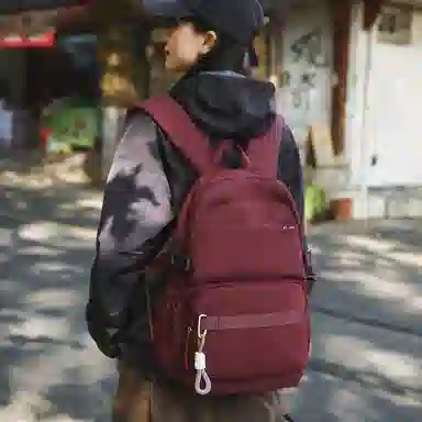 醇龙 时尚简约旅行收纳初高中大学生休闲书包 尼龙 双肩包 常规 男女同款情侣款 多色