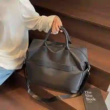 醇龙 高颜值时尚单肩包轻便大容量斜挎包韩系手提百搭 尼龙 旅行包 男女同款情侣款 多色