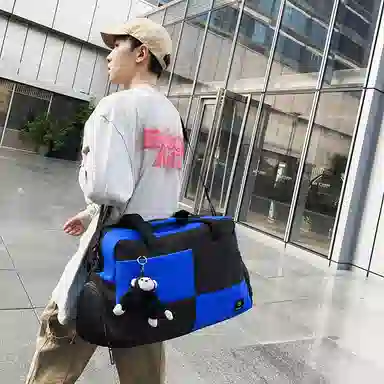 醇龙 大容量多用轻便干湿分离 牛津布 单肩包 男女同款情侣款 黑/蓝/青绿/红/白/粉/黄/紫