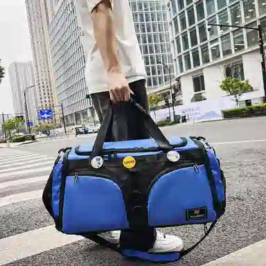 醇龙 大容量干湿分离多功能 尼龙 旅行包 男女同款情侣款 黑/黄/卡其/粉/军绿/青绿/蓝