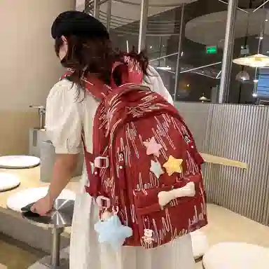 醇龙 百搭简约大容量减负旅行 双肩包 尼龙 女款 多色