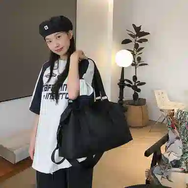 醇龙 轻便出差大容量 尼龙 旅行包 常规 男女同款情侣款 黑/红/粉/灰/蓝