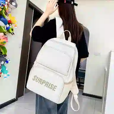 醇龙 简约时尚休闲大学生运动百搭 英文字母 双肩包 情侣 男女通用 尼龙 多色