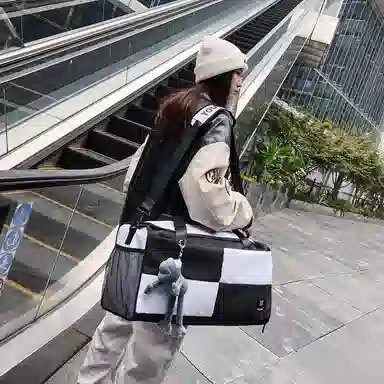 醇龙 大容量短途旅行干湿分离多用 牛津布 单肩包 男女同款情侣款 黑/青绿/蓝/灰/粉/紫/黄/红/白