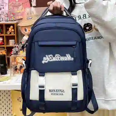 醇龙 减负书包大容量多隔层百搭背包书包 尼龙 双肩包 常规 男女同款情侣款 多色