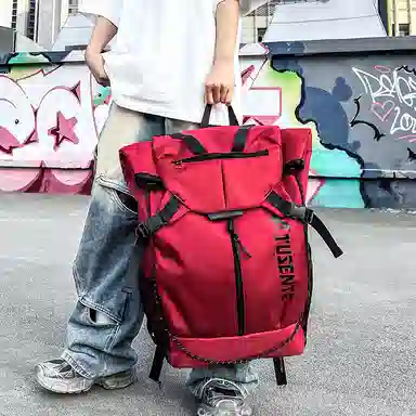 茵初 大容量运动训练篮球背包休闲旅行书包 牛津布 双肩包 常规 男女同款情侣款 多色