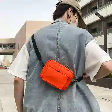 醇龙 尼龙男女通用多色简约单肩包情侣运动手机包休闲百搭斜挎包