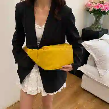 醇龙 纯色简约外出轻便时尚潮流 尼龙 斜挎单肩包 常规 男女同款情侣款 多色