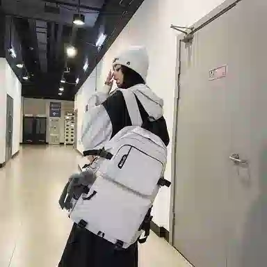 醇龙 尼龙 男女通用 多色 拉链开合大容量 双肩包