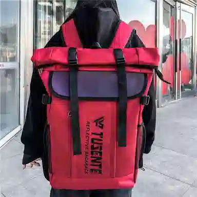 醇龙  男女通用多色牛津布旅行炫彩双肩包大容量电脑背包学生书包