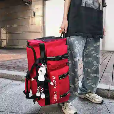 醇龙 多功能大容量干湿分离多功能 尼龙布 旅行包 男女同款情侣款 黑/青绿/军绿/红/黄/卡其/粉