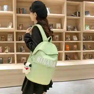 醇龙 日系大容量韩版原宿简约 双肩包 尼龙 男女通用 多色