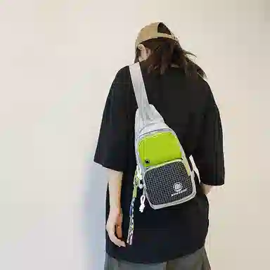 醇龙  斜挎包时尚胸包男女通用尼龙单肩包休闲外出旅游小背包运动包 多色