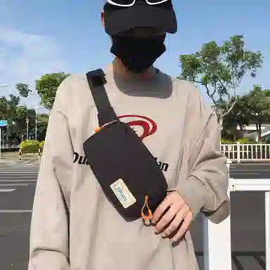 醇龙 休闲百搭潮流 尼龙 胸包 常规 男女同款情侣款 白色/棕色/黑色/卡其色