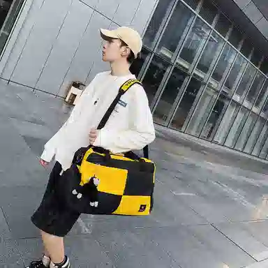 醇龙 大容量多用轻便干湿分离 牛津布 单肩包 男女同款情侣款 黑/蓝/青绿/红/白/粉/黄/紫