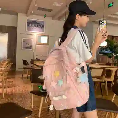 醇龙 百搭简约大容量减负旅行 双肩包 尼龙 女款 多色