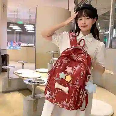 醇龙 百搭简约大容量减负旅行 双肩包 尼龙 女款 多色