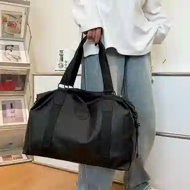 醇龙  男女通用双色旅行包短途轻便行李包袋出差大容量可手提单肩斜挎