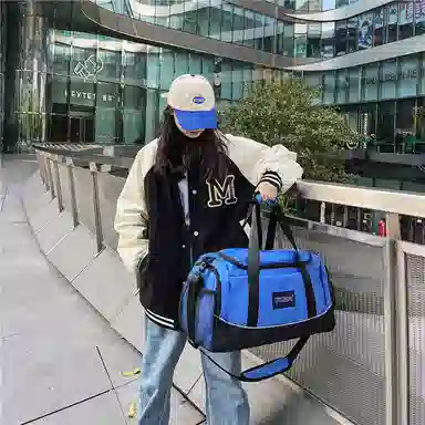 醇龙 干湿分离多用简约休闲 尼龙 旅行包 男女同款情侣款 卡其/黄/红/黑/粉/绿/蓝