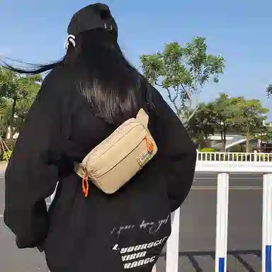 醇龙 休闲百搭潮流 尼龙 胸包 常规 男女同款情侣款 白色/棕色/黑色/卡其色