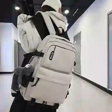 醇龙 尼龙 男女通用 多色 拉链开合大容量 双肩包