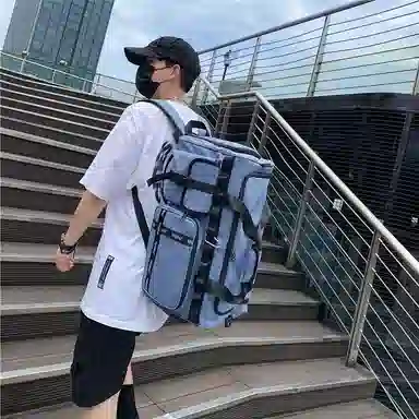 醇龙 多功能干湿分离简约短途旅游时尚百搭 尼龙 旅行包 男女同款情侣款 黑/粉/黄/绿/卡其/牛仔蓝