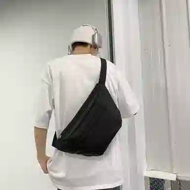 醇龙 尼龙布 男女通用 拉链开合百搭通勤 多色 胸包