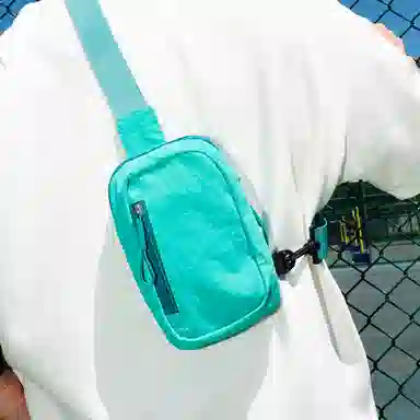 茵初 时尚轻便简约纯色 尼龙 胸包 男女同款情侣款 多色