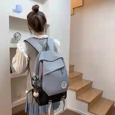 醇龙 大容量电脑包旅行包背包初中生高中生大学生书包通勤 尼龙 双肩包 男女同款情侣款 多色