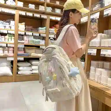 醇龙 百搭简约大容量减负旅行 双肩包 尼龙 女款 多色