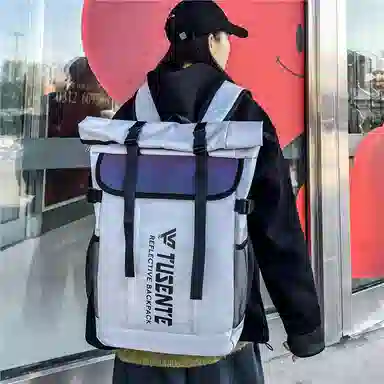 醇龙  男女通用多色牛津布旅行炫彩双肩包大容量电脑背包学生书包