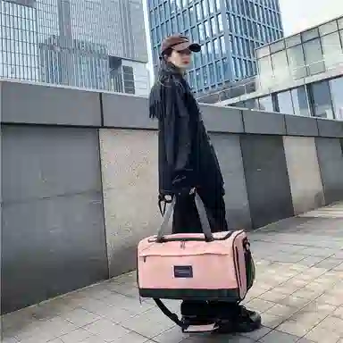 醇龙 大容量干湿分离 尼龙 旅行包 男女同款情侣款 黑/深灰/粉/红/卡其/绿/蓝