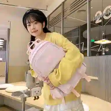醇龙  尼龙男女通用多色风简约纯色双肩包大容量背包