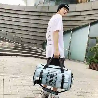 醇龙 大容量  干湿分离  多用途 时尚挂件 尼龙 旅行包 男女同款情侣款 多色