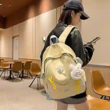 醇龙 高颜值小众洋气简约百搭外出旅游轻便 尼龙 双肩包 女款 多色