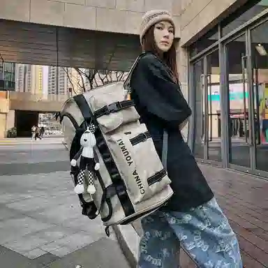 醇龙 多功能大容量干湿分离多功能 尼龙布 旅行包 男女同款情侣款 黑/青绿/军绿/红/黄/卡其/粉