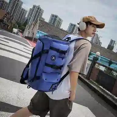 醇龙 休闲简约多功能干湿分离旅游时尚百搭 牛津复合布 旅行包 常规 男女同款情侣款 黑/卡其/红/粉/紫/黄/青绿/牛仔蓝/军绿