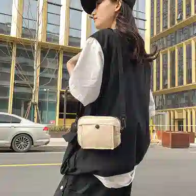 醇龙 尼龙男女通用多色简约单肩包情侣运动手机包休闲百搭斜挎包