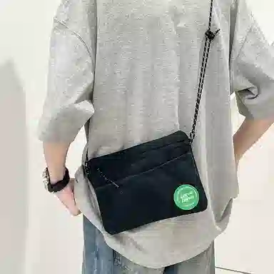 醇龙  尼龙男女通用日韩潮牌旅行多功能零钱手机轻薄收纳单肩斜挎包 多色