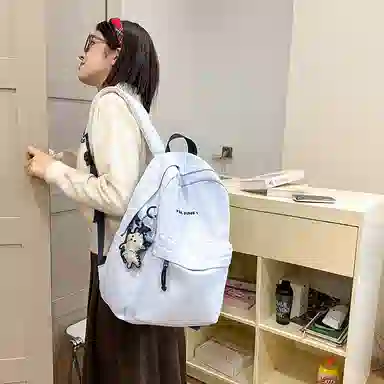 醇龙 原宿潮流简约小众书包日常轻便通勤 尼龙 双肩包 常规 女款 多色